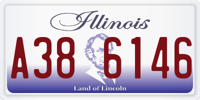 IL license plate A386146