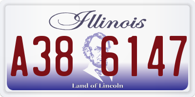 IL license plate A386147