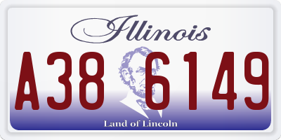 IL license plate A386149