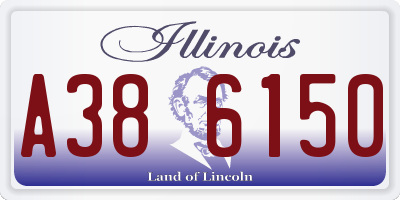 IL license plate A386150