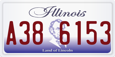 IL license plate A386153