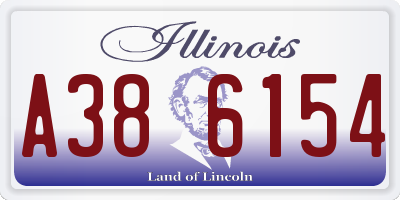 IL license plate A386154