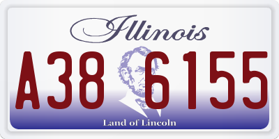 IL license plate A386155