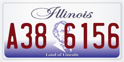 IL license plate A386156