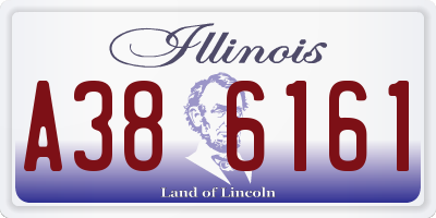 IL license plate A386161