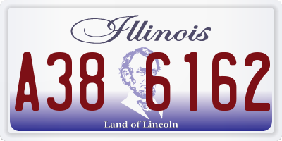 IL license plate A386162