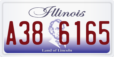 IL license plate A386165