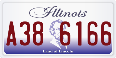 IL license plate A386166
