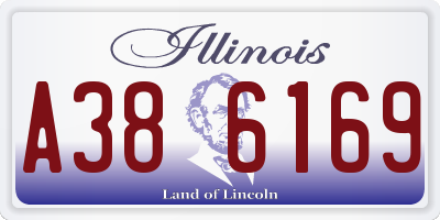 IL license plate A386169