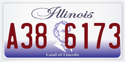 IL license plate A386173