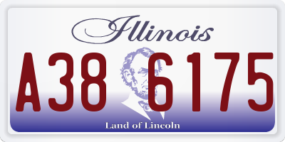 IL license plate A386175