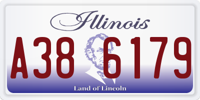 IL license plate A386179