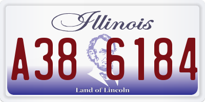 IL license plate A386184