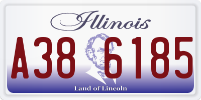 IL license plate A386185