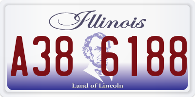 IL license plate A386188