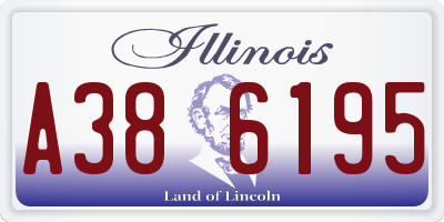 IL license plate A386195
