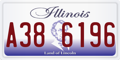 IL license plate A386196