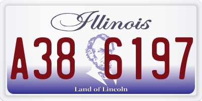 IL license plate A386197