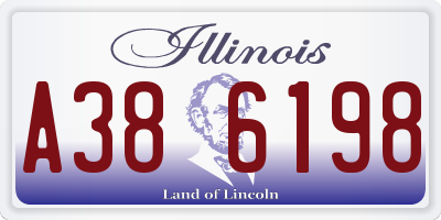 IL license plate A386198