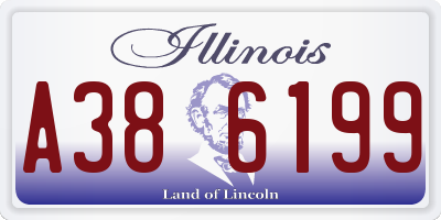 IL license plate A386199
