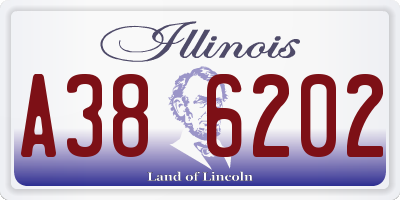 IL license plate A386202