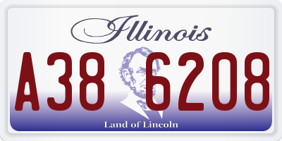 IL license plate A386208