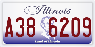 IL license plate A386209