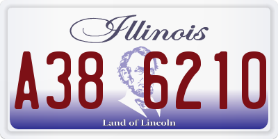 IL license plate A386210