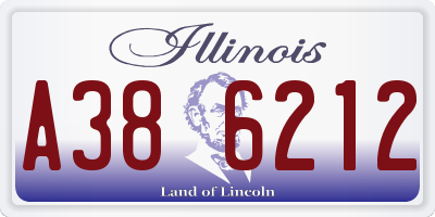 IL license plate A386212