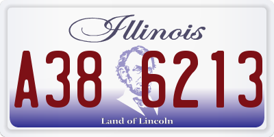 IL license plate A386213
