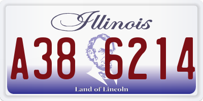 IL license plate A386214