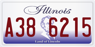 IL license plate A386215