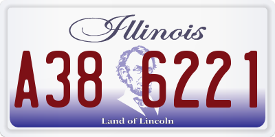 IL license plate A386221