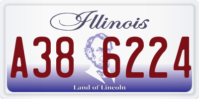 IL license plate A386224