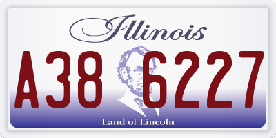 IL license plate A386227