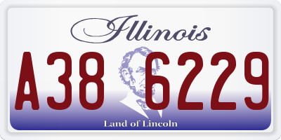 IL license plate A386229