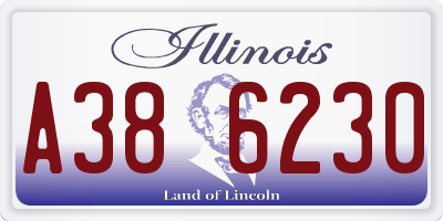IL license plate A386230