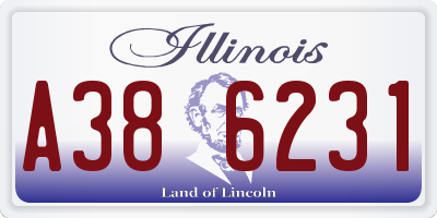 IL license plate A386231