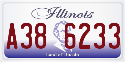 IL license plate A386233