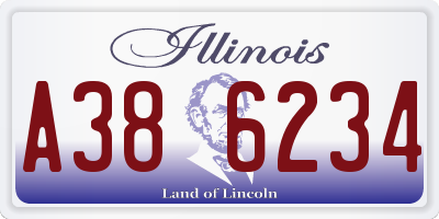 IL license plate A386234