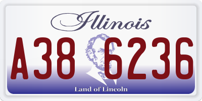 IL license plate A386236