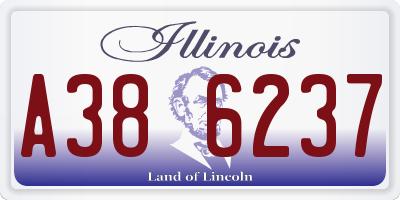 IL license plate A386237