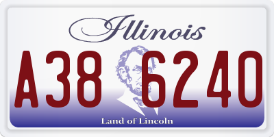 IL license plate A386240