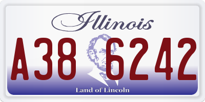 IL license plate A386242