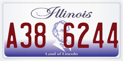 IL license plate A386244