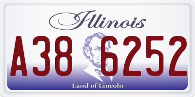 IL license plate A386252