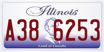 IL license plate A386253