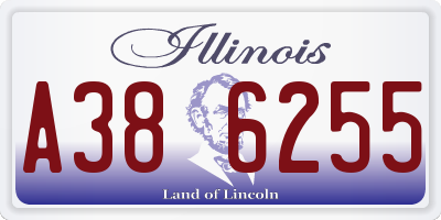 IL license plate A386255