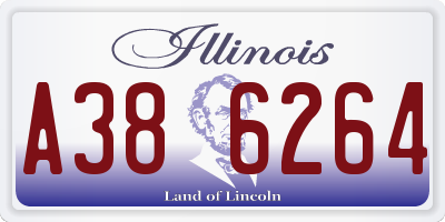 IL license plate A386264