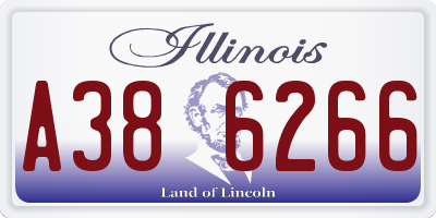 IL license plate A386266